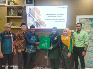 Terima kunjungan BRK Syariah, PDM Kota Pekanbaru Siap Menjalin Kerjasama