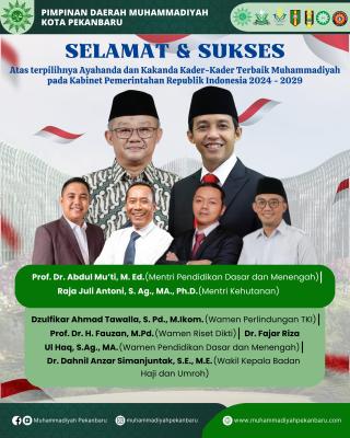 Kader-Kader Muhammadiyah Yang Mengisi Kabinet Merah Putih Pemerintahan Prabowo-Gibran