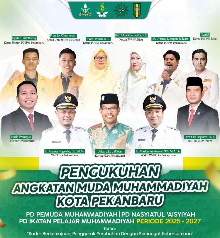 Menuju Pelantikan Angkatan Muda Muhammadiyah Pekanbaru, PDM Kota Pekanbaru Beri Dukungan Penuh