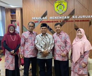 Majelis Dikdasmen dan PNF PDM Kota Pekanbaru Apresiasi Pengukuhan Muswardi, M.T. sebagai Kepala SMK Muhammadiyah 3 Pekanbaru