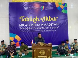 PDM Pekanbaru Gelar Puncak Milad ke-113 Muhammadiyah dan Launching Travel Haji–Umrah SAI Muhammadiyah
