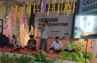 Ramadan Fair SMK Muda di Buka Ketua PDM Pekanbaru, Peserta Lomba Membludak
